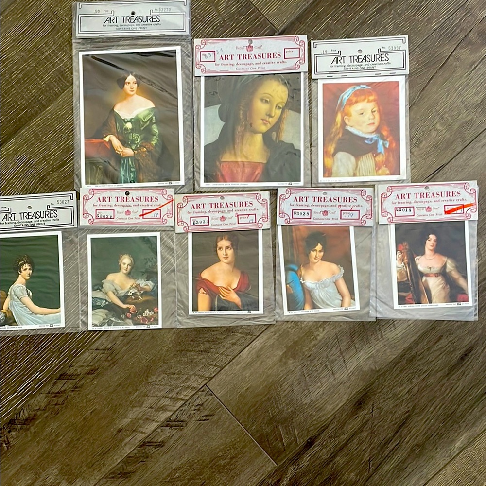 Art Treasures Vintage Unframed Prints NIP
